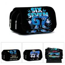 Hộp bút unisex, hộp bút hai mặt họa tiết, hộp đựng thẻ ví dung tích lớn, hộp bút có nhiều ngăn, thích hợp cho học sinh, quà tặng tựu trường. - Nhiều màu - Xem 2