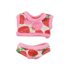 Baju Renang Rok Lucu, Untuk Labubu, Atasan Tank Bergaris dengan Pakaian yang Dapat Diganti, Hadiah Liburan/Ulang Tahun (Tidak Termasuk Boneka) - MultiWarna - View 20