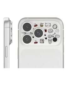 1片 Ins創意DIY鏡頭保護鋼化玻璃貼膜 適用於Apple 11 Pro Max/12 Pro Max/13 Pro Max/14 Pro Max/15 Pro Max/16 Pro Max/17 Pro Max手機鏡頭貼膜 - 彩色 - 查看 4