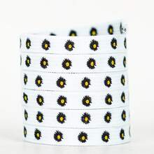 1 Pair Multicolor Daisy Cute Polyester Shoelaces, Suitable For Home Use - Black Daisy - View 14