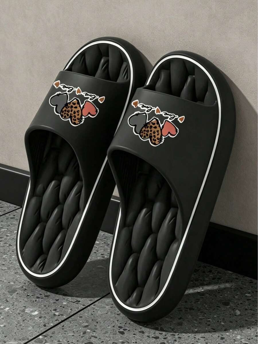 INS Style Versatile Fashionable Sandals, Spring/Summer Essential, Hotel Apartment Office Home Essential Sandals, Quiet Sole Wear-Resistant, Lightweight And Comfortable, Unisex - Black - View 1