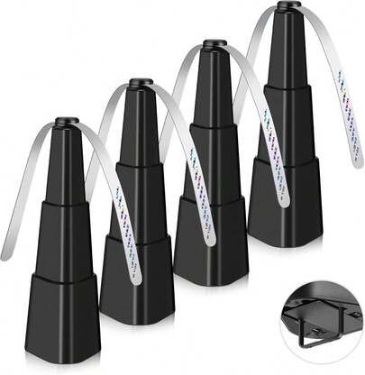 Ventilador antimoscas para mesas, ventilador antimoscas para uso interior y exterior, mantiene alejadas a las moscas, ventilador giratorio de mesa con alas holográficas, repelente de moscas para picnics, restaurantes, fiestas, hogar, barbacoas.