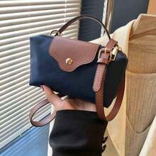 2026款休闲尼龙小手提包，女士时尚托特单肩包，多功能斜挎方包 - 寶藍色 - 查看 5