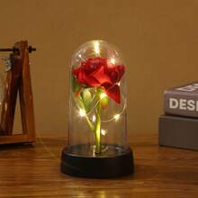 /  With The Enchanted Rose Dome Lamp - G Amor Lindo Boutique - 玫瑰紅 - 查看 2