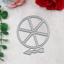 1pc Vinyl Record Themed Game Spinner Metal Cutting Die, Suitable For Important Holiday DIY Party Invitations, Birthday Cards, Scrapbooking And Craft Projects - Single Piece - View 6