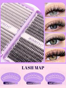 640pcs Ultra Large Capacity Natural Fluffy And Soft False Eyelashes, Single Eyelash Cluster D Durled 10-16mm Mixed Length Eyelash Cluster Suitable For Daily Use, Travel, Beginners, Weddings, Dates, Parties, And Holiday Occasions, - View 5