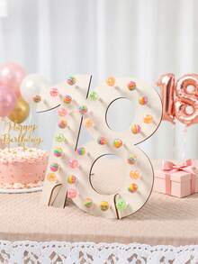 一套18岁生日木制棒棒糖展示架,18岁生日棒棒糖展示架,18岁生日派对创意糖果架,成人礼物甜点桌装饰,18岁生日派对用品,木制棒棒糖展示架,结婚纪念日甜点桌中心装饰棒棒糖架,18岁生日纸杯蛋糕架蛋糕装饰,生日蛋糕架,18岁生日装饰,18岁生日礼物 - 原木色 - 查看 6