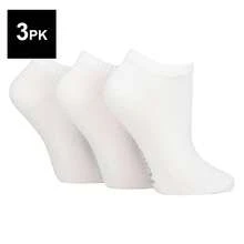 Sock Shop TORE SOCKSHOP TORE - 3 Pack Ladies Plain Sports Trainer Socks - White - View 1