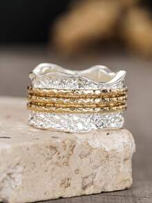 1pc Fashionable Women's Ring, Suitable As Valentine's Day Gift, Wedding Anniversary Party Accessory - 4# - View 6