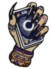 1 miếng vá hình lá bài Tarot, dùng để ủi, thích hợp cho việc đọc bài tarot, chủ đề tâm linh và thần thoại. - Nhiều màu - Xem 1