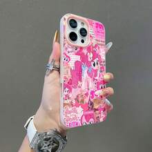 Collage de Pinkie Pie, una alegría rosa desbordante.funda de teléfono Fundas compatibles con ,Apple,VIVO,OPPO,,, y Honor.Fabricadas en silicona TPU,ofrecen protección contra golpes y caídas. - Rosa - Ver 5