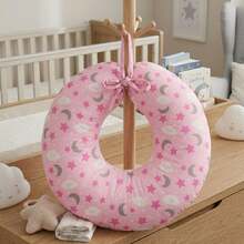 Nursing Pillow Cover Refill Model In Printed Fabric - Pink Sky - View 5