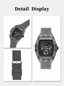 GUESS Essential Business Commute：现代专业人士适用的不锈钢腕表 GW0203G9 - 灰色 - 查看 6