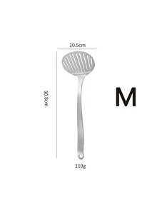 1 cái xẻng nấu ăn bằng thép không gỉ 304, dùng để lật bánh kếp và trứng, xẻng xào nấu ăn tại nhà. - Bạc - Xem 8