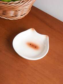 1pc/4pcs Ceramic Cat Shaped Dipping Dish, Suitable For Nuts, Chocolates And Candies; Siamese Cat And Black Cat Dipping Dishes, Cute And Elegant. Great For Restaurant And Kitchen Tableware, Party And Gathering Snack Plates, Also Can Be Used As Gifts Or Holiday Decorations - Multicolor - View 14