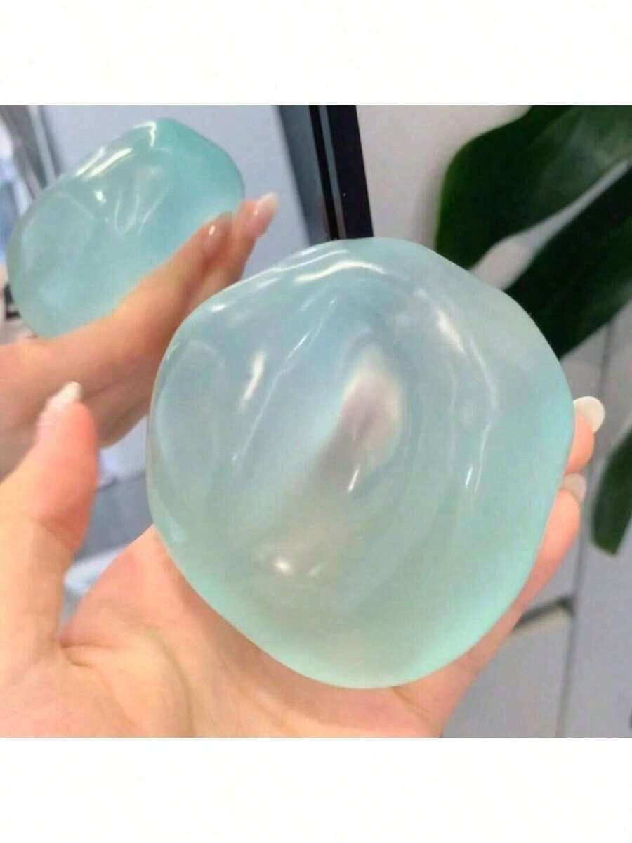1pc Durable Malleable Slow Rebound Blue Coconut Oil Squeeze Ball, 6cm Round Malt Texture Non-Deformable Stress Relief Toy, Suitable For Home Leisure/Office Break/Gifting To Friends, Affordable Stress Relief Essential, Perfect For Father's Day/Family Gathering Party Toy, Valentine's Day, Wedding, Toy, Accessory, Slow Rebound, Birthday, Room Decor - 1個(顏色隨機) - 查看 1