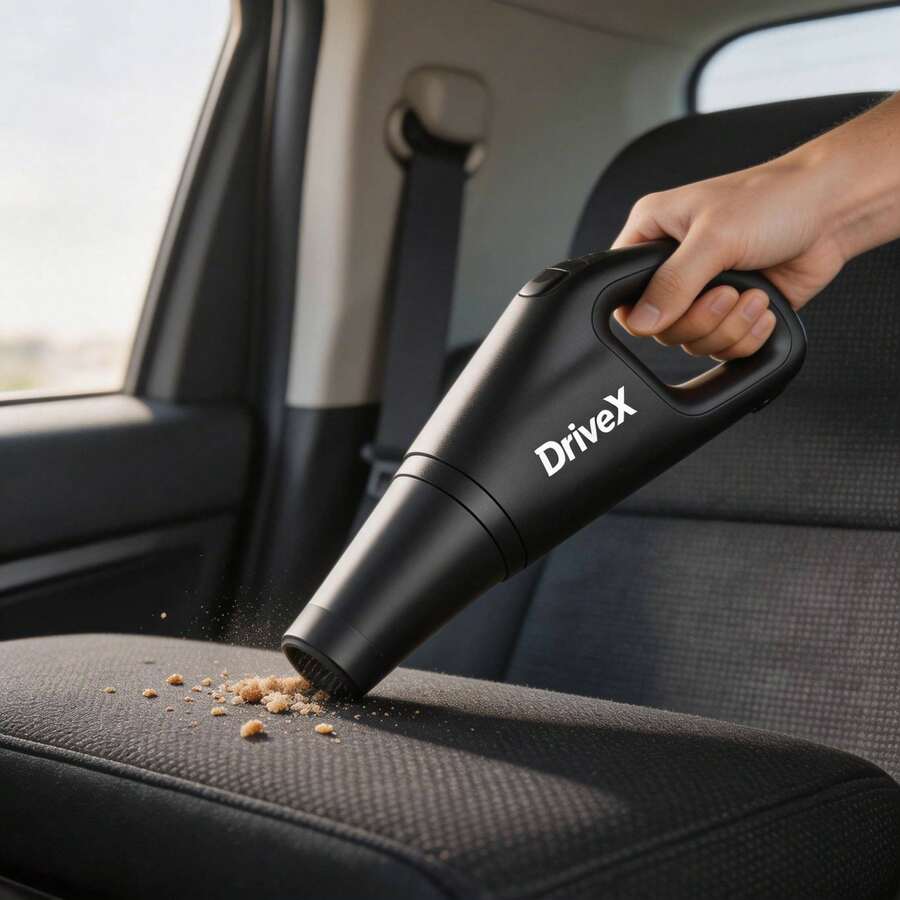 Mini Aspiradora Portátil para Auto Recargable Compacta Limpieza Interior Carro Potente y Ligera - A - Ver 1