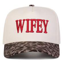 1Piece Men WIFEY Letter Embroidered Camouflage/Leopard Two Tone Five-Panel Baseball Cap Outdoor Adjustable Sunscreen Leisure Hat Spring Autumn Travel Tourism Beach Vacation Wedding Gift - Nhiều màu - Xem 12