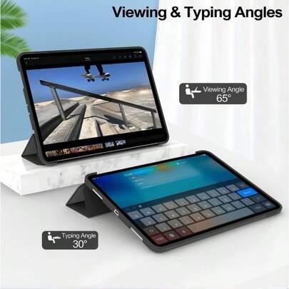 TenYide 可折叠支架平板电脑保护套，防尘/防摔/防震多层防护，兼容 iPad/Galaxy Tab/MatePad/荣耀平板/红米平板/小新平板系列，兼容 iPad A16 2025、Air 11/13 英寸、M2、M3、Pro 11/13 英寸、M4 2024、Air 5/4 10.9 英寸、Air 3 10.5 英寸、第九/八/七代 10.2 英寸、第五/六代 9.7 英寸、Mini 6