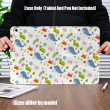 Ốp bảo vệ máy tính bảng kiểu sách hình thú cưng hoạt hình đại dương dễ thương, có khe cắm bút. Ốp bảo vệ máy tính bảng mềm mại và dễ thương kiểu sách hình thú cưng hoạt hình đại dương, có khe cắm bút, chức năng tự động bật/tắt màn hình thông minh, chức năng giá đỡ ổn định, bảo vệ toàn diện và các đường cắt chính xác. Tương thích với iPad Mini 4/5/6, 9.7/10.2/10.5/10.9/11/12.9/13 inch, Pro/Air 4/5/6/7, thế hệ thứ 10/11, Galaxy Tab A7Lite/A8/A9/A9Plus/S6Lite/S7/S8/S9/S10/S11/FE/Plus Series. - Nhiều màu - Xem 8