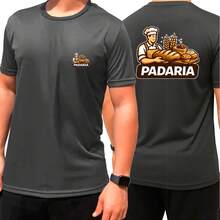 T-Shirt For Bakery Uniform/Confectionery, Polyester - Grey - View 3