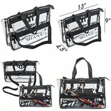 SHANY Clear Travel Makeup Bag - Cosmetics Organizer - Game Changer - Cambiador de juego - Ver 1