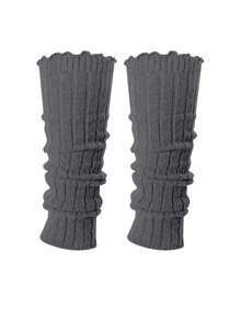 1/2 đôi tất dài giữ ấm chân kiểu Nhật Lolita dành cho nữ, tất len dệt kim giữ ấm chân và tay, tất móc len giữ ấm cổ bốt mùa thu và đông. - Nhiều màu - Xem 11