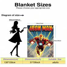 Marvel 这款法兰绒毯以钢铁侠为主题。红金配色方案，加上胸前和手掌上的蓝色灯光，营造出强烈的科技感。人物标志性的色彩被醒目地运用在毯子上，使其极具辨识度。此外，它还兼具美观、舒适和柔软的特点。适合夏季使用，可用作沙发毯、午睡毯或床品装饰。 - 彩色 - 查看 18