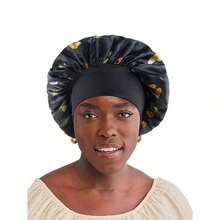 High-Quality Neutral Nightcap, Satin Hair Care Cap, Suitable For 12 Scenarios, Curly Hair, Long Hair And Short Hair, Comfortable Fit For The Head Shape All Night, Night Hair Protection, Satin Headband, Anti-Frizz Nightcap, Tubular Nightcap, Men's Nightcap, Men's Headscarf, Women's Nightcap - Black - View 4
