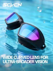 SCVCN Professional Swimming Goggles Anti-Fog Waterproof UV Protection Silica Gel Diving Glasses Competition Spectacles - Multicolor - View 6