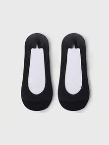 1/3/5/7 pares de calcetines tipo barco de seda de hielo aleatorios para mujeres, calcetines invisibles finos de malla de verano antideslizantes para tacones altos y zapatos - Multicolor - Ver 24