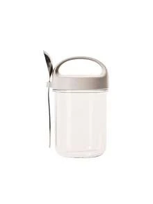 1 chiếc hộp đa năng 430ml, phù hợp để lưu trữ, có thể dùng làm cốc nước và cốc sữa, cốc yến qua đêm di động mới hoàn toàn, đi kèm nắp và thìa - Nhiều màu - Xem 10
