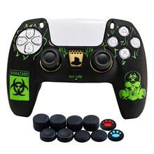 Robot Themed Soft Silicone Protective Cover Suitable ForPS5 Game Controller Shell Skin Controller Touchpad Sticker - View 3