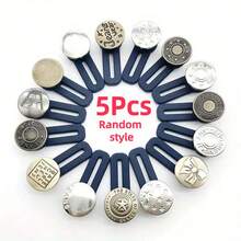 6/16/24 件腰部延长扣，可拆卸牛仔裤腰部调节夹，无需缝纫弹性拉伸腰带扣 - 彩色 - 查看 27