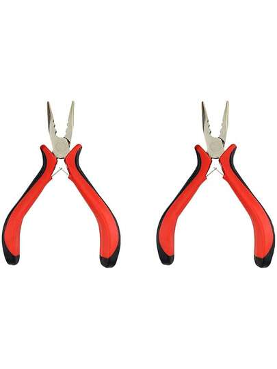 Bộ 2 kìm kẹp mini, kìm kẹp thẳng 3 lỗ dùng để lắp đặt và tháo gỡ nối tóc Micro-Link/Nano-Ring, dụng cụ nối tóc thiết yếu.