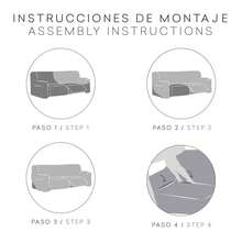 Kiva 3x2 Super Elastic Bi-Elastic Sofa Cover With Feet Together, Various Colors Available - Breathable Sofa Cover, Easy To Put On And Take Off, With Support Foams And Elastic Footrests - Light Blue - View 7