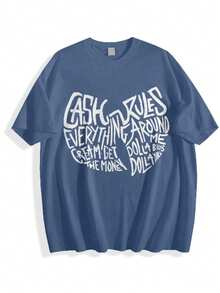 Vintage Wutang Classic Rules T-Shirt Short Sleeve All Sizes S To 3 XL - màu xanh hải quân - Xem 1