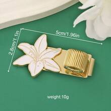 AHCRAFT 1 chiếc hộp đựng bút bằng kim loại hình hoa sáng tạo, có kẹp hình hoa hồng, mẫu đơn, cúc, ly có lò xo, thích hợp cho sổ kế hoạch, sổ tay, trường học, giáo viên, học sinh, văn phòng phẩm. - những bông hoa - Xem 12