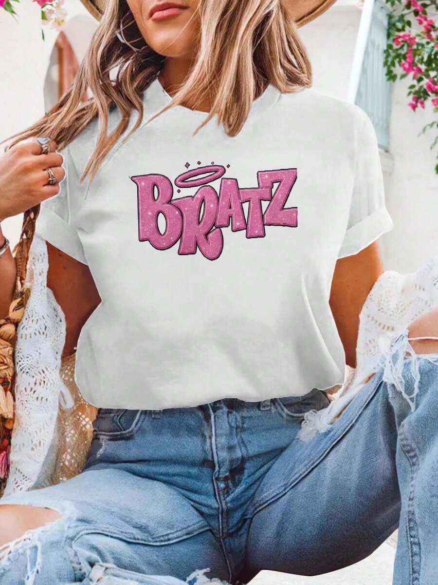 Damen T Shirt Mode  Komfortable Freizeit Oberteil Sommer Leicht Atmungsaktiv Must Have - White - View 1