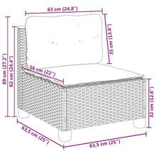 vidaXL Outdoor Tisch- und Stuhl-Sets - Schwarz - Übersicht 9