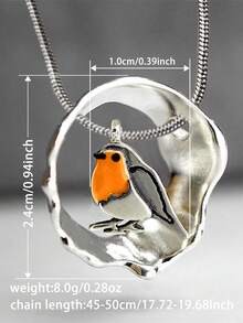 1 pieza Collar romántico con colgante, adecuado para mujeres, ideal como regalo del Día de la Madre o accesorio para fiesta de aniversario - 1# - Ver 5