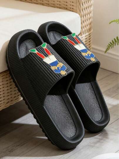 New Summer Fashion Men's House Slippers, EVA Material Bathroom Anti-Slip Breathable Odor-Resistant, Soft Thick Sole Comfortable Anti-Bacterial Foot Protection, Suitable For Indoor/Outdoor Beach Casual Unisex Sandals