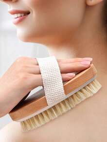 1 Conjunto Escova de Limpeza Corporal com Alça Longa Destacável, Inclui Escova de Chuveiro, Escova Seca, Escova Massageadora de Pés e Costas, Esfoliação Suave, Adequado para Chuveiro e Banho, Presente de Verão - Vários estilos - Visão 6