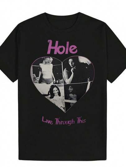 Fashion, All Match Heart Pattern Purple Striped Background Fashion Pattern Round Neck Short Sleeve Printed Men's T-Shirt Casual Comfortable Fitness Sports Outdoor Daily Wear Full-Coverage Men's Fitness Clothing Suitable For Running And Fishing Essential Local Community Store Stock Available Quick Soft Cotton Comfortable Enjoy Special Discounts Suitable For Easter, Halloween, Thanksgiving, Etc., Summer, Tops, Top, T Shirt, Cardigan, , Summer Top, Standard Fit, All Season Wear