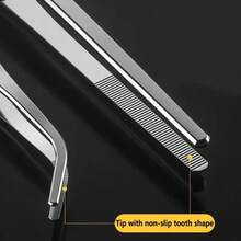 5pcs/3pcs/1pc 304 Stainless Steel Kitchen Tongs Set, Precision Serrated Tip Food Tongs, Multi-Size Cooking Tongs Suitable For Plating, Grilling, Seafood, Desserts And Chef Cooking - Multicolor - View 10