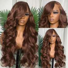 34 Inch Glueless Wigs Human Hair Pre Plucked 13x4/13*6 HD Lace Front Wigs Human Hair Glueless 200% Density Body Wave Lace Front Wigs Human Hair With Baby Hair Natural Black - S4 - 查看 3