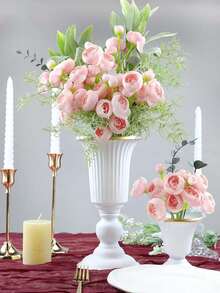 12 piezas de flores artificiales de ranúnculo, rosas falsas, ranúnculos pequeños de seda, flores artificiales a granel para ramos de boda, decoración de mesa, fiesta nupcial, Día de San Valentín, decoración del Día de la Madre - Multicolor - Ver 3