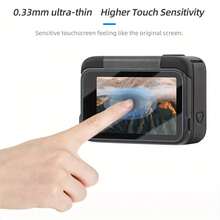 6pcs Tempered Glass Camera Screen Protector (Auxiliary Display Is Plastic), Compatible With Insta360 Ace Pro 2 | 9H Hardness, HD, Transparent, Scratch-Resistant, Fingerprint-Proof, Bubble-Free - View 8