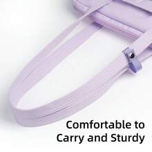13.3-14.9 Inch Laptop Bag, Portable Computer Bag, Notebook Storage Bag, Lightweight Handheld Tablet Bag Suitable For IPad And More - Purple - View 9