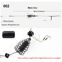 FTK Carp Bait 30-80g Fish Cage To Send Three Tied String Hooks High Carbon Steel Metal Feeder Sinker Artificial Bait Accessories - Multicolor - View 3
